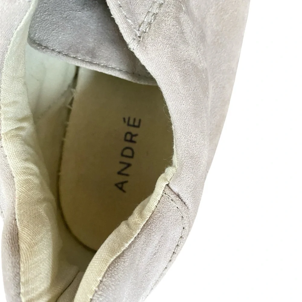 ANDRE Gray Suede Sneakers Lace-Up EU40 Made In Italy